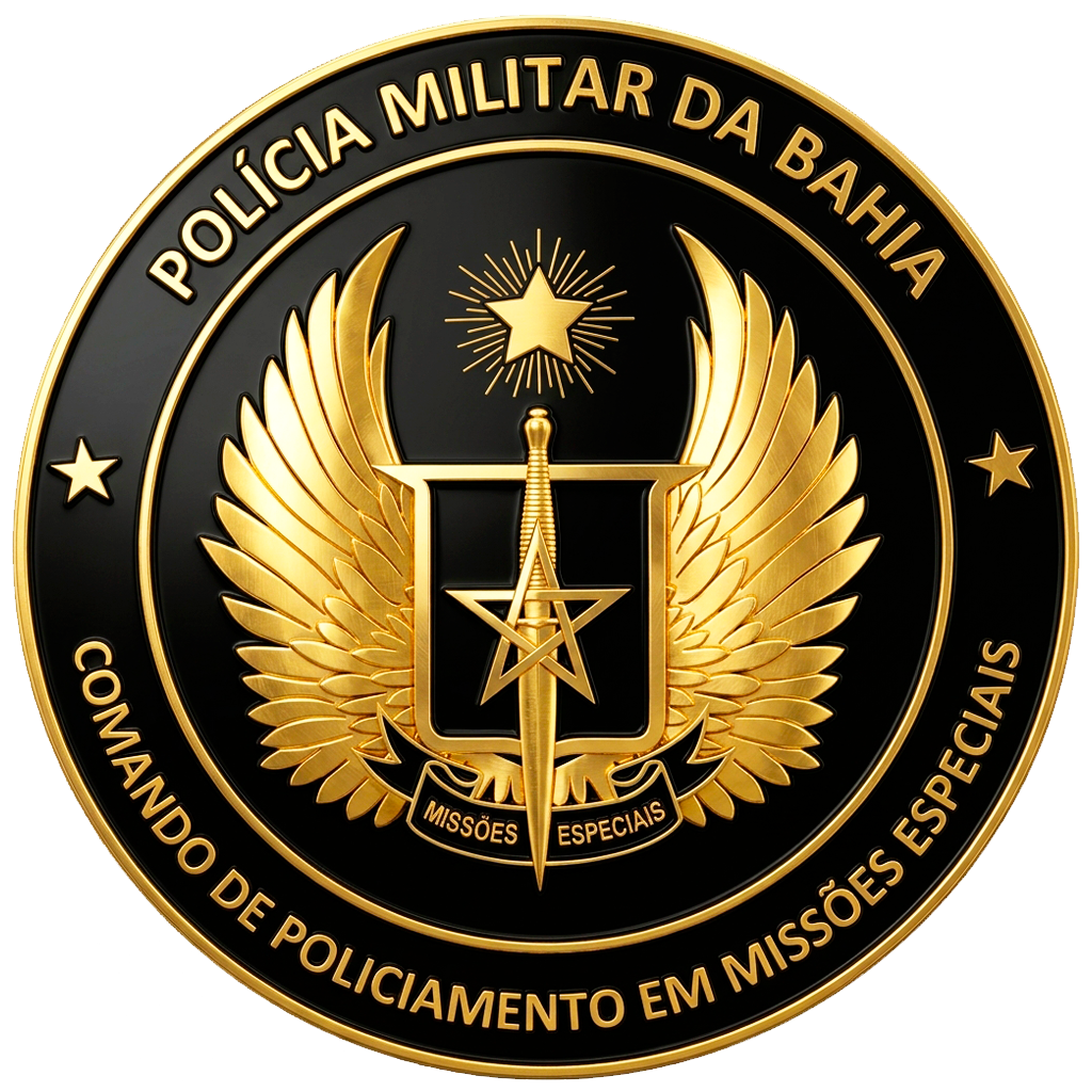 Brasão do CPME — Comando de Policiamento em Missões Especiais